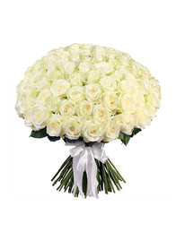 Букет от бели рози Бяла Еуфория